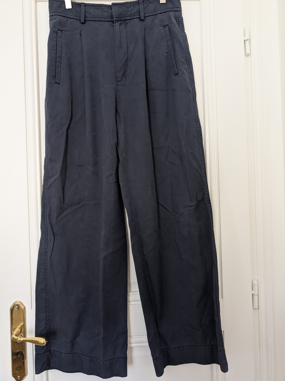 Everlane Wide Leg Navy Pants